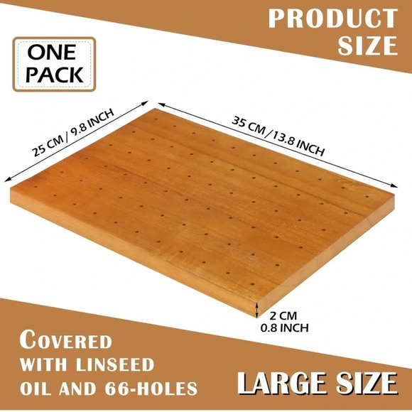 Faux Wooden Food Skewer Holder Board - Picture 8 of 9